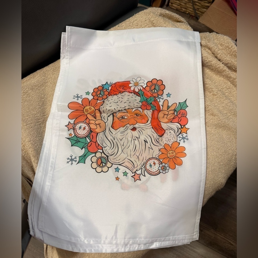 Hand Pressed BN Holiday Flag!